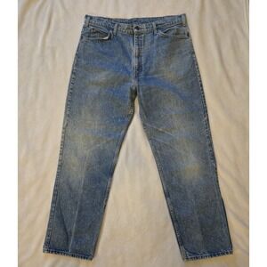 VINTAGE Levi's 540 Jeans Mens 38x32 (36x30) Brown Tab Relaxed Fit Denim USA EUC